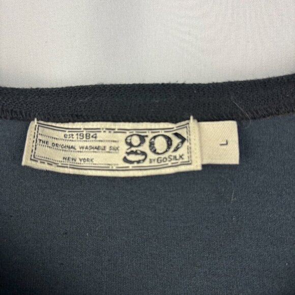 GO by Go Silk 100% Silk Long-Sleeve Shirt - Picture 3 of 6